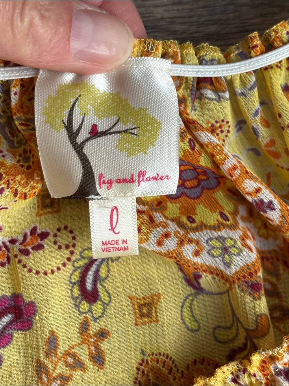 NWT Fig And Flower Boho Tiered Orange Yellow Red Maxi Dress Sz Large - Picture 5 of 14